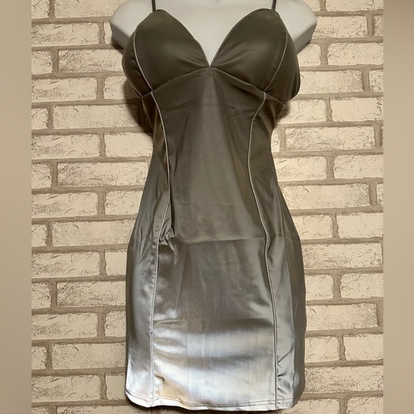 Reflective Mini Dress - Picture 3 of 6